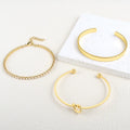 Stainless Steel Heart Knot Bracelet - Norellé