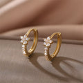 Women's Copper Micro Inlay Diamond Creative Earrings - Norellé