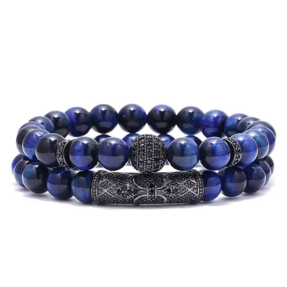Tiger-Eye Bracelet Men's Versatile Accessories Niche High Sense Ornament Natural Stone Bracelet - Norellé