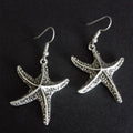 Simple Starfish Shape Drop Earrings Alloy - Norellé
