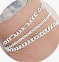 European And American Stylish Women's Simple Personality Multi-layer Anklet Suit - Norellé