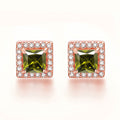 Inlaid Colored Gems Earrings S925 Sterling Silver Earrings - Norellé