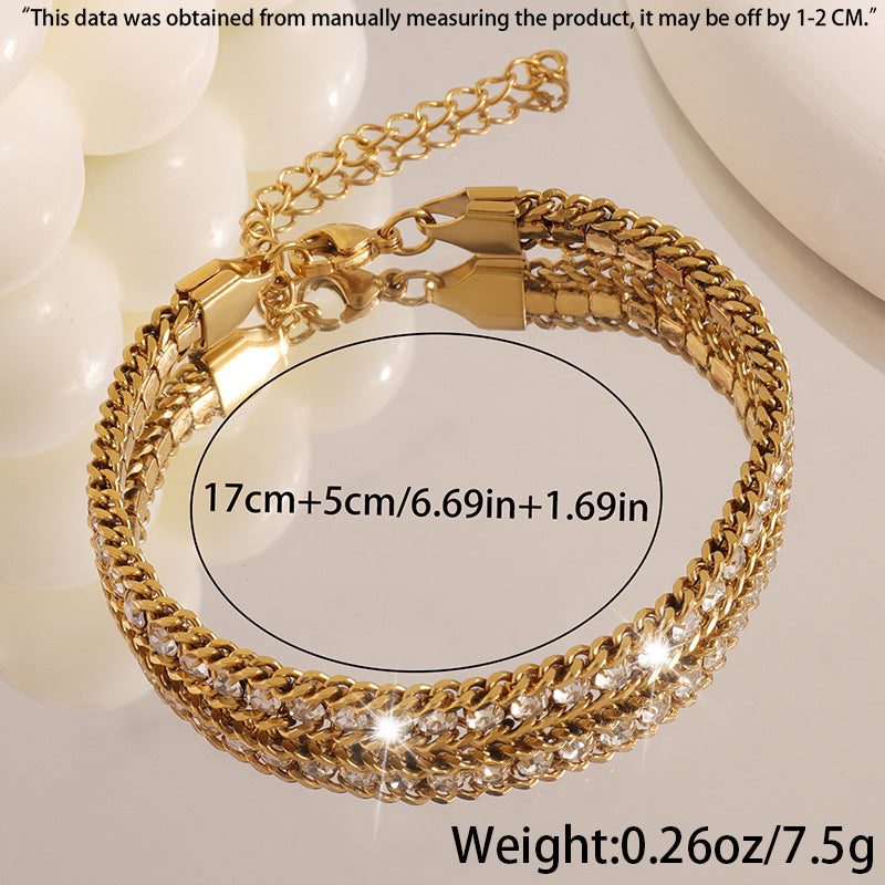 Women's Simple Fashion Personality Stainless Steel Bracelet - Norellé