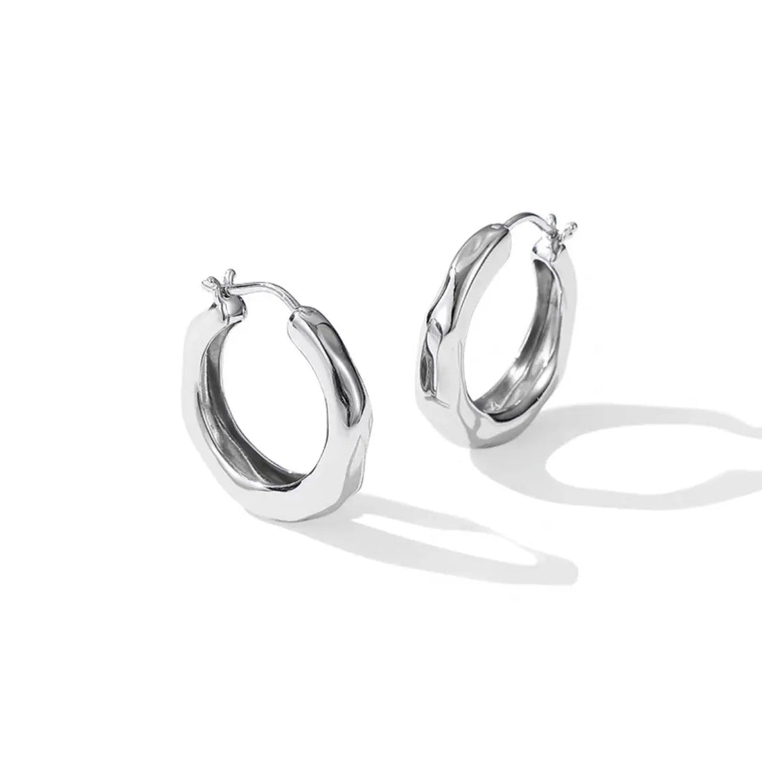 Niche Design Unique Streamer Silver Pin Earrings - Norellé