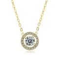 Women's Stylish Round Zircon Pendant Clavicle Chain - Norellé