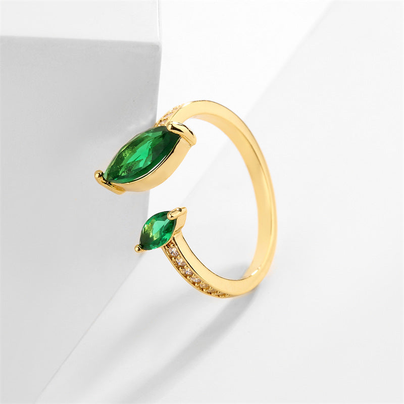 Beautiful Simple Zircon Open Design Ring - Norellé