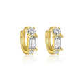S925 Sterling Silver Light Luxury Inlaid Zircon Trendy Earrings - Norellé