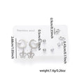 Fashion Simple Titanium Steel Earrings Creative Cross Love Butterfly - Norellé