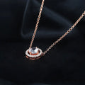 Women's Stylish Round Zircon Pendant Clavicle Chain - Norellé