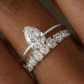 Drop-shaped Design Zircon Ring Fashionable And Exquisite - Norellé