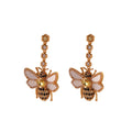 Women's Zircon Vintage Bee Earrings - Norellé