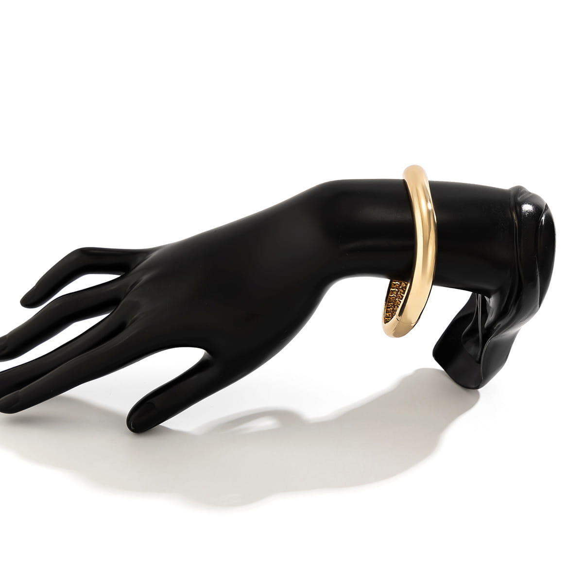 Exaggerated Glossy Square Notched Irregular Bracelet