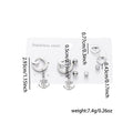 Fashion Simple Titanium Steel Earrings Creative Cross Love Butterfly - Norellé