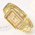 Retro Simple Stylish Square Dial Calendar Quartz Watch - Norellé