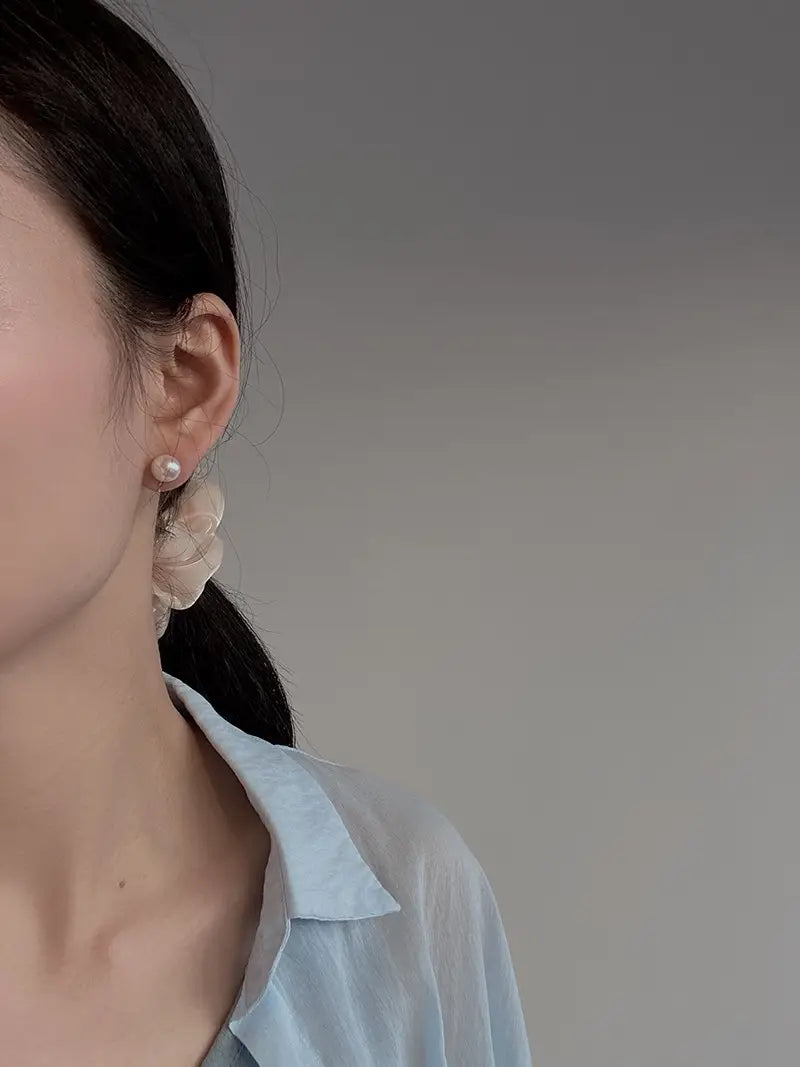 Women’s Simple Freshwater Pearl All-match Earrings