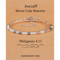 Hand-woven Adjustable Bead Crystal Multi-layer Password Bracelet - Norellé