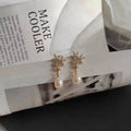 Water Pearl Earrings Niche Micro-inlaid - Norellé