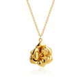 Elegant Necklace Plated 18K Real Gold Rose Flower Light Luxury - Norellé