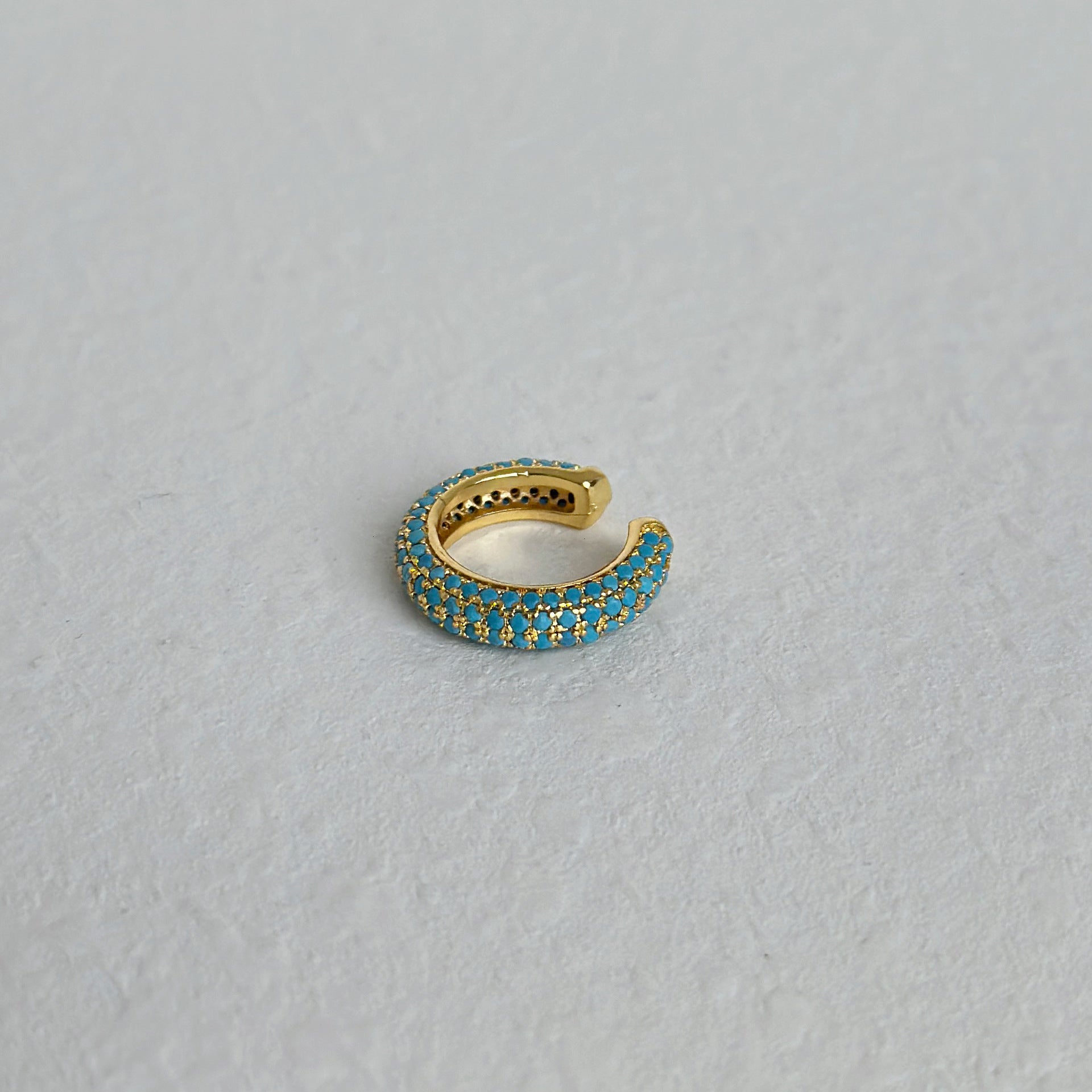 Retro Simple Full Rhinestone Zircon Ear Clip Earrings - Norellé