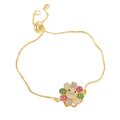 Simple Rotatable Flower Color-preserving Pure Copper Gold-plated Bracelet - Norellé