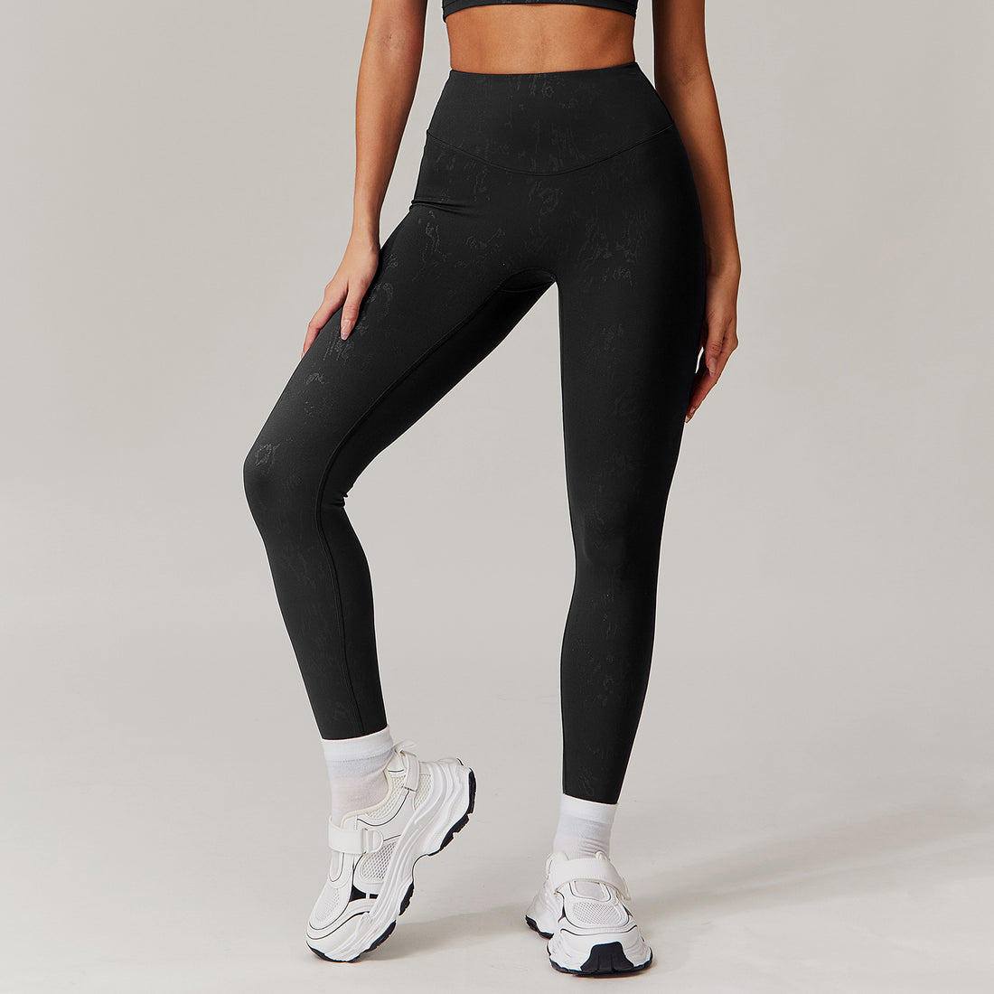 High Waist Bronzing Casual Yoga Pants Women's Running Quick-drying Nude Feel - Norellé