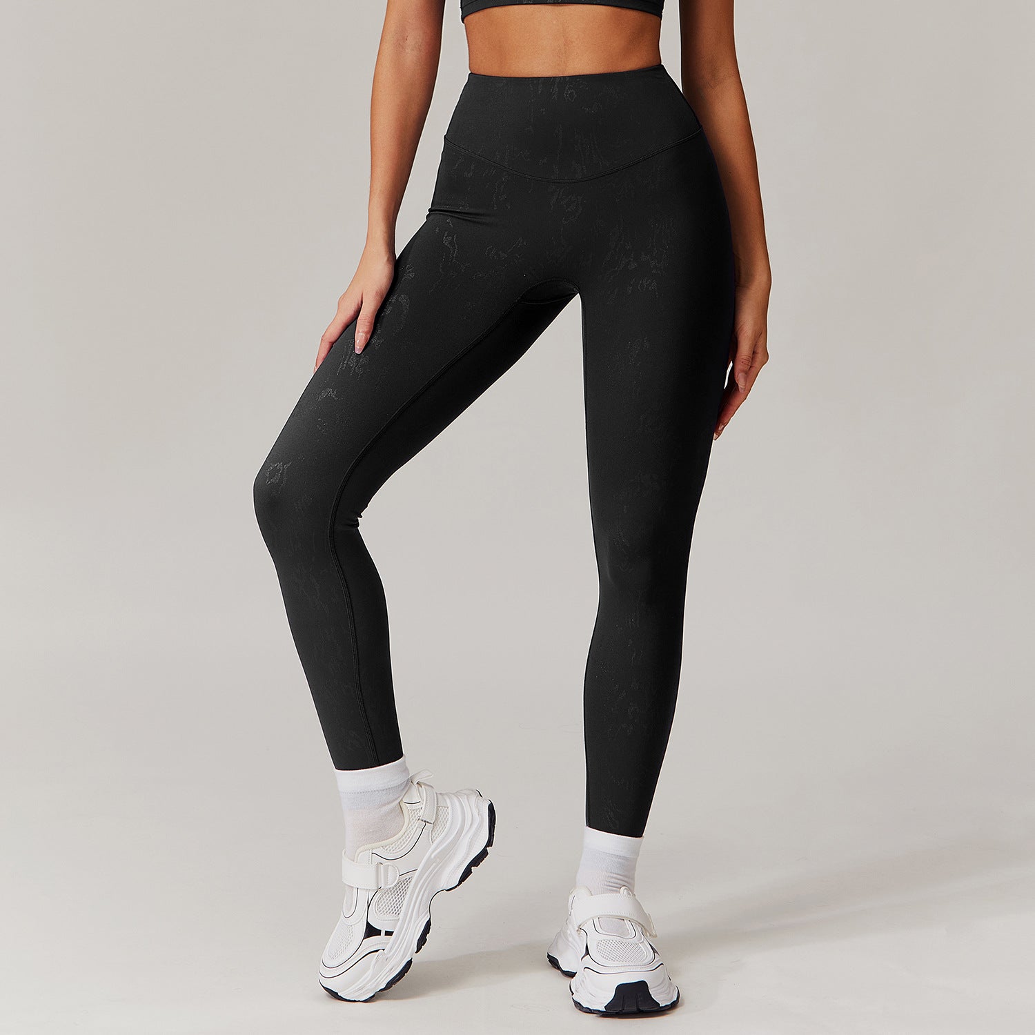 High Waist Bronzing Casual Yoga Pants Women's Running Quick-drying Nude Feel - Norellé