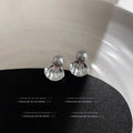 Light Luxury Shell Simple Temperament Pearl Earrings - Norellé
