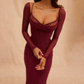 Fashion Personality Tight Split Long Dress Women - Norellé