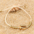 Personalized Creative Alloy Shell Hawaiian Style Casual Bracelet Shell Woven Bracelet - Norellé