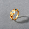 Brushed Matte Drip Glazed Ring - Norellé