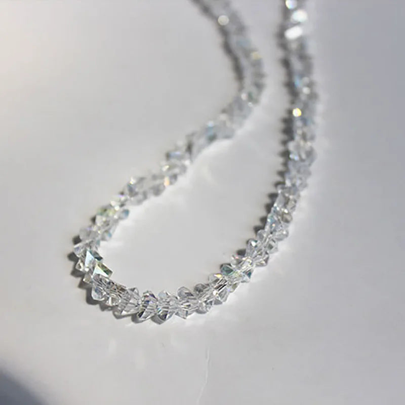 Geometric Multi-cut Glass Crystal Necklace - Norellé