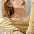 Fashion All-match Red Maple Leaf Ear Retaining Ring - Norellé