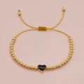 Women's Beach Vacation Copper Bead Oil Drop Peach Heart - Norellé