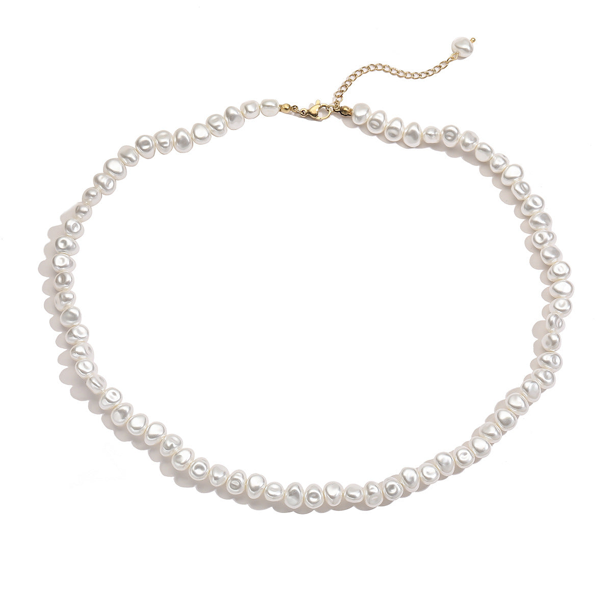 Aogu Cross-border INS Simple Baroque Pearl Necklace - Norellé