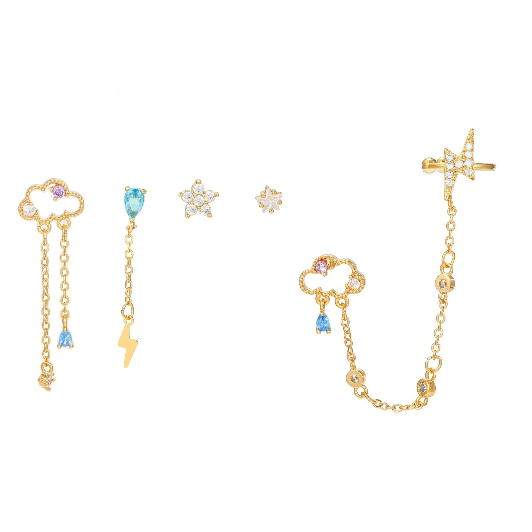 Tassel Earrings Spot Drill Ear Rings - Norellé