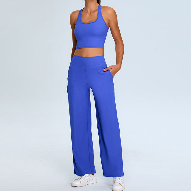 H-shaped Yoga Thread Leisure Sports Straight Yoga Workout Clothes Suit - Norellé