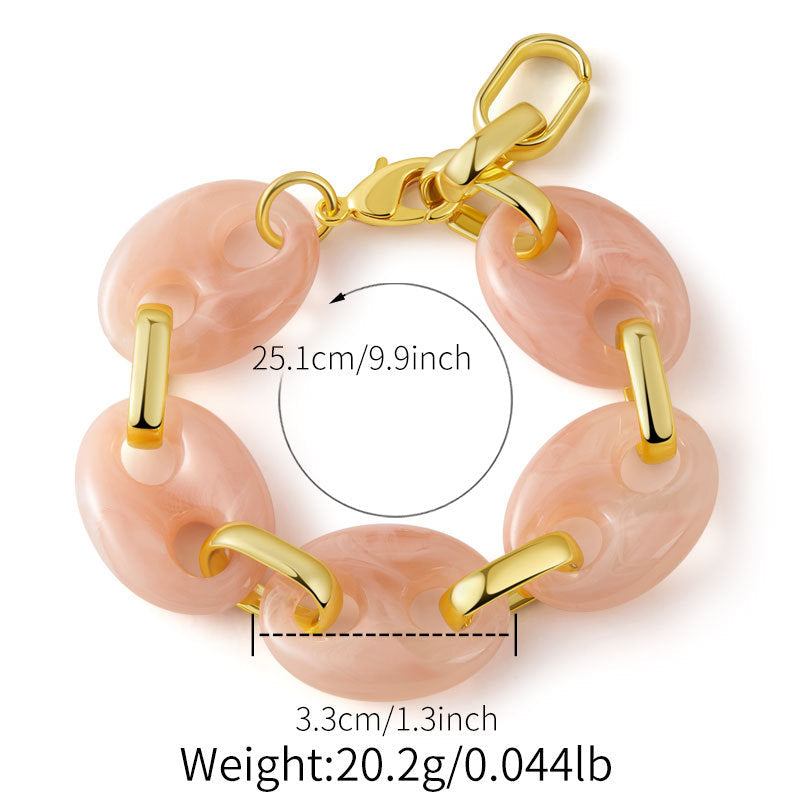Women's Fashion Personalized Resin Pig Nose Bracelet - Norellé