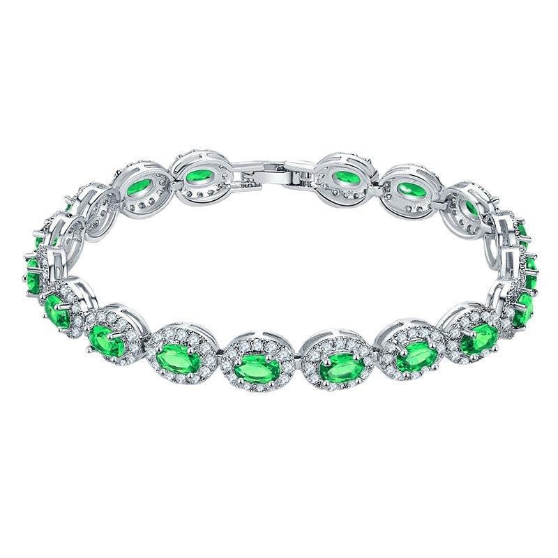 Copper Plating Inlaid Zircon Bracelet Natural Simple Women's - Norellé