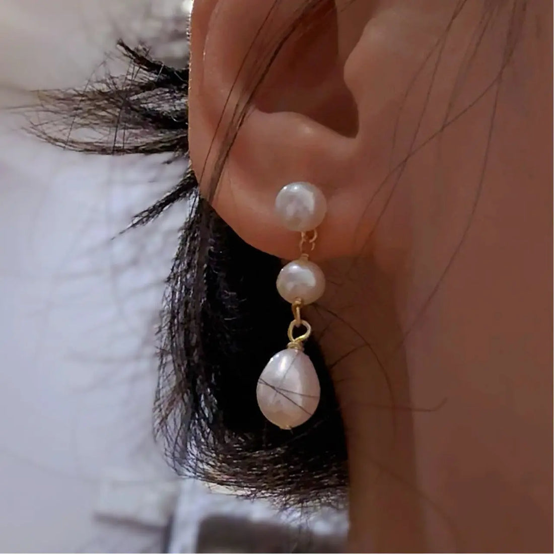 Original Design Natural Pearl Earrings - Norellé