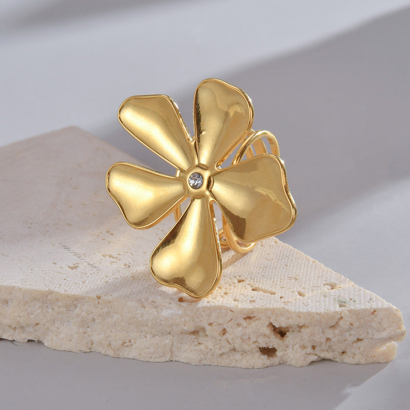 Lucky Parthenocissus Grass Open Ring Special-interest Design - Norellé