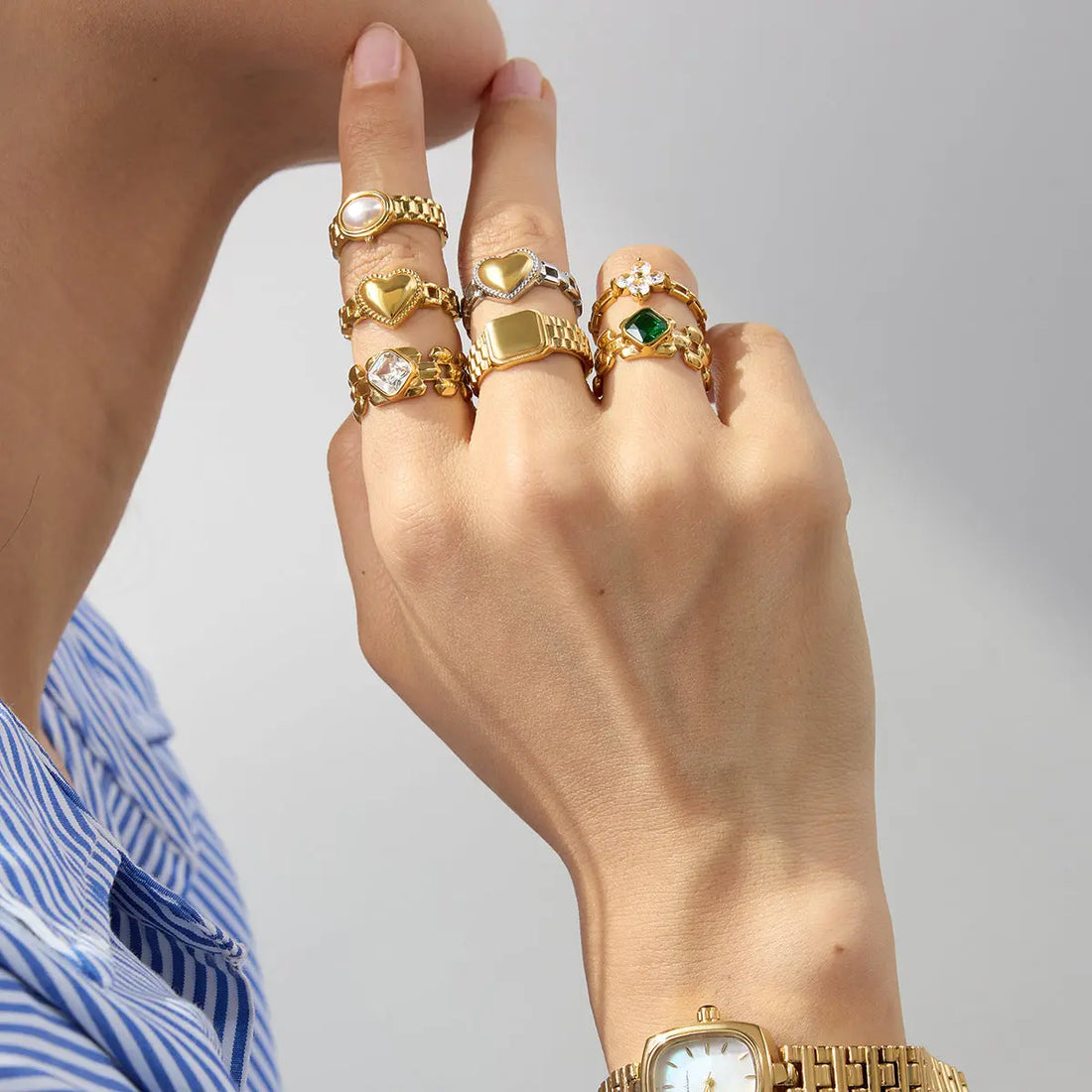 Ring Titanium Steel No Fading Female Accessories - Norellé