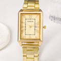 Retro Simple Stylish Square Dial Calendar Quartz Watch - Norellé