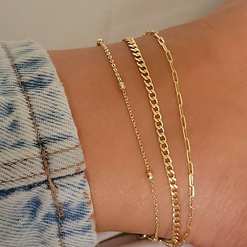 European And American Stylish Women's Simple Personality Multi-layer Anklet Suit - Norellé