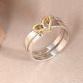 Two-color Love Copper Hipster Neutral Ring - Norellé