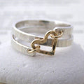 Two-color Love Copper Hipster Neutral Ring - Norellé