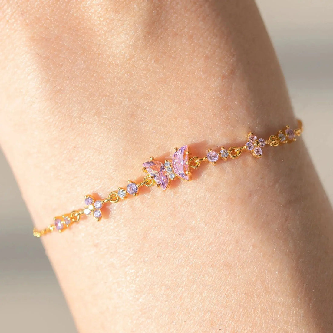 Zircon Butterfly Bracelet Female Retro - Norellé