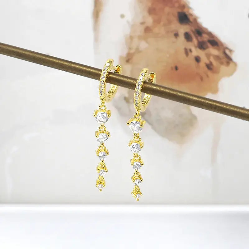 Geometric Personalized Long Earrings Women