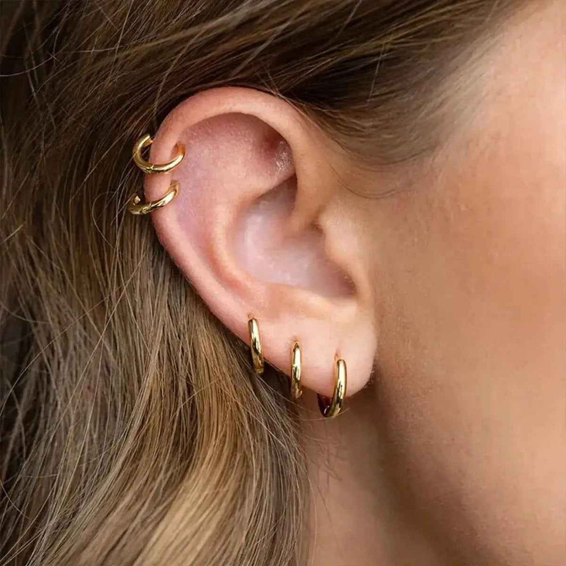 Female 18K Gold Plated Fashion Minimalism Earrings - Norellé