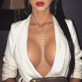 Rhinestone Love Bikini Beach Breastpin Nightclub Sexy Body Chains - Norellé