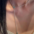 Cool Green Zircon Snake Delicate Style Necklace - Norellé